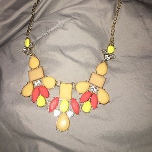 Colorful statement necklace